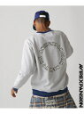 《AVIREX * EXPANSION》 CIRCLE LOGO CREWNECK SWEAT / サークルロゴ クルーネック スウェット AVIREX アヴィレックス トップス スウェット・トレーナー グレー ブラック【送料無料】[Rakuten Fashion]