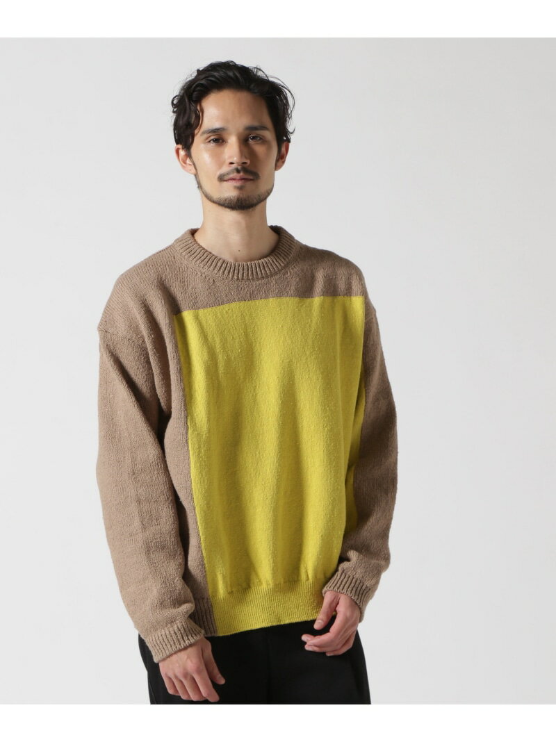【SALE／30%OFF】YOKE/ヨーク/Intarsia Crewneck Sweater GARDEN TOKYO ガーデン トップス ニット ベージュ ブラウン ネイビー グレー【RBA_E】【送料無料】[Rakuten Fashion]のサムネイル