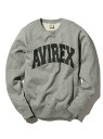 アビレックス トレーナー メンズ 《DAILY/デイリー》DAILY L/S CREW NECK SWEAT LOGOデイリー ロングスリーブ クルーネック スウェット AVIREX アヴィレックス トップス スウェット・トレーナー グレー ブラック ホワイト レッド ネイビー【送料無料】[Rakuten Fashion]