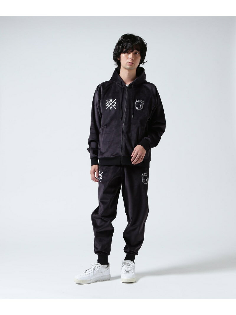SY32 by SWEET YEARS/エスワイサーティトゥ バイ スィートイヤーズ/VELOUR 3 LAYER PANTS ROYAL FLASH ロイヤルフラッシュ パンツ その他のパンツ ブラック【送料無料】[Rakuten Fashion] 3