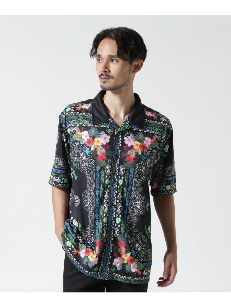 Rakuten - SY32 by SWEET YEARS/RESORT PAISLEY SHIRTS ROYAL FLASH ロイヤルフラッシュ トップス シャツ・ブラウス ブラック【送料無料】[Rakuten Fashion]