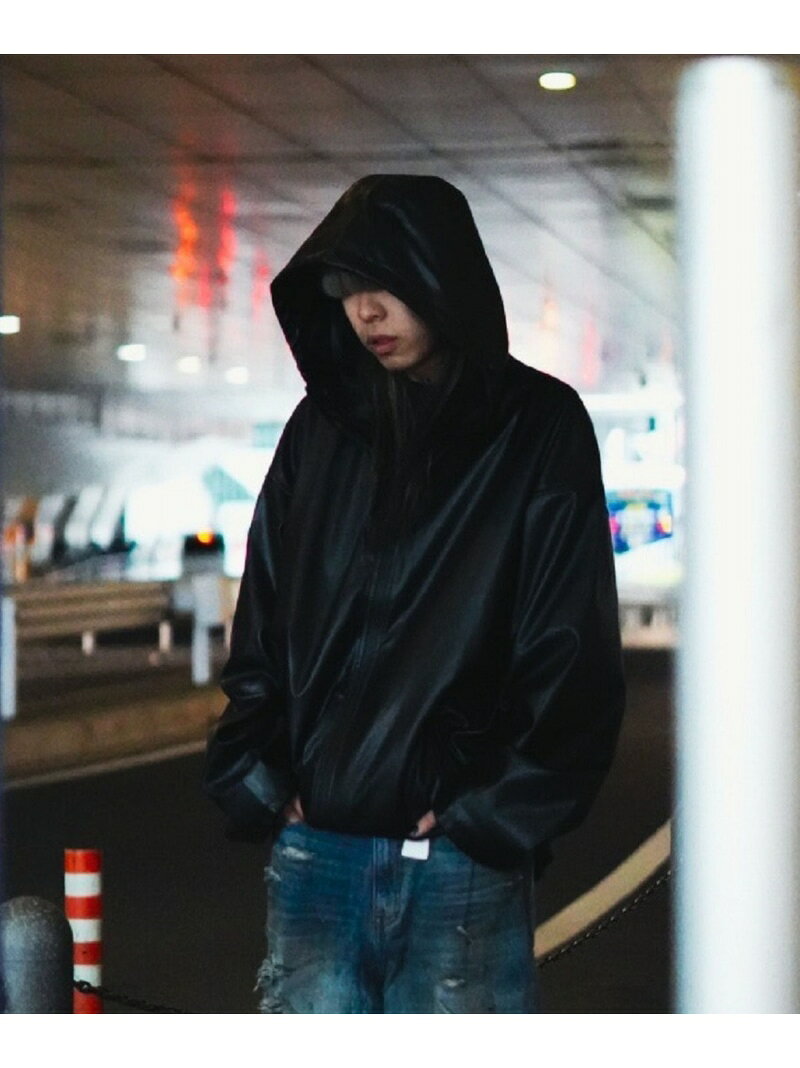 【SALE／30%OFF】FR(13)NDS/フレンズ/FAKE LEATHER HOODIE ROYAL FLASH ロイヤルフラッシュ ジャケット・アウター ブルゾン・ジャンパー ブラック【RBA_E】【送料無料】[Rakuten Fashion]