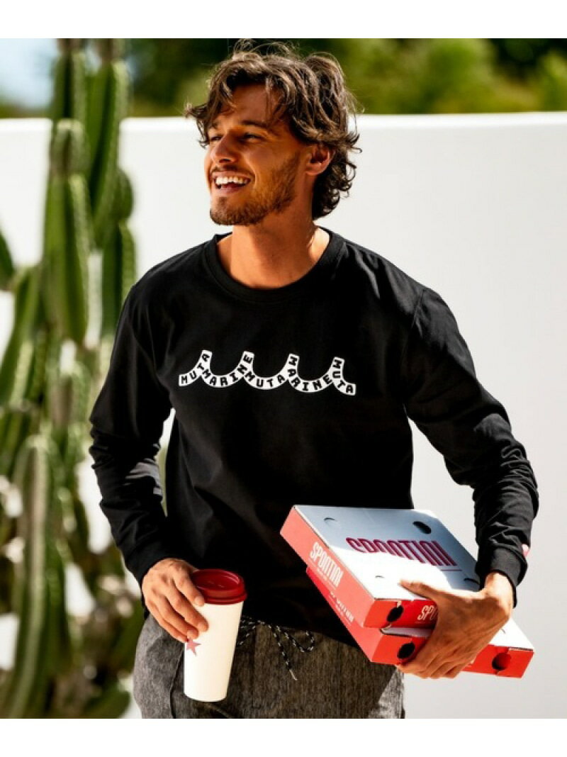 muta MARINE/ムータ マリン/別注Wave muta MARINE LS Tee ROYAL FLASH ロイヤルフラッシュ トップス カットソー・Tシャツ ホワイト ブラック【送料無料】[Rakuten Fashion]
