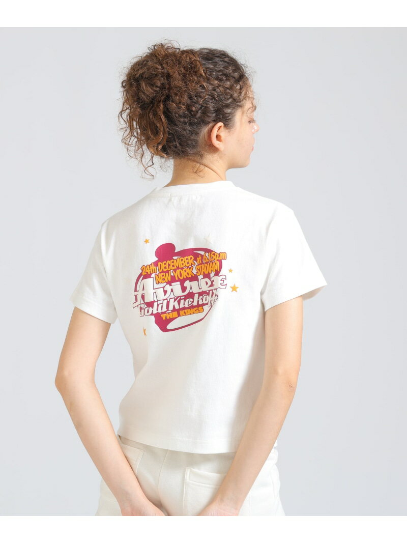 Rakuten - GOLD KICKOFF PUFF PRINT T-SHIRT AVIREX アヴィレックス トップス カットソー・Tシャツ イエロー ブラック ホワイト【送料無料】[Rakuten Fashion]