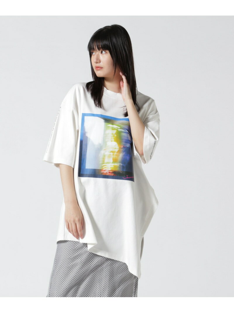【SALE／40%OFF】AULA AILA/アウラアイラ/別注フォトプリントT-SHIRT ROYAL FLASH ロイヤルフラッシュ トップス カットソー・Tシャツ ブラック ホワイト【RBA_E】【送料無料】[Rakuten Fashion]