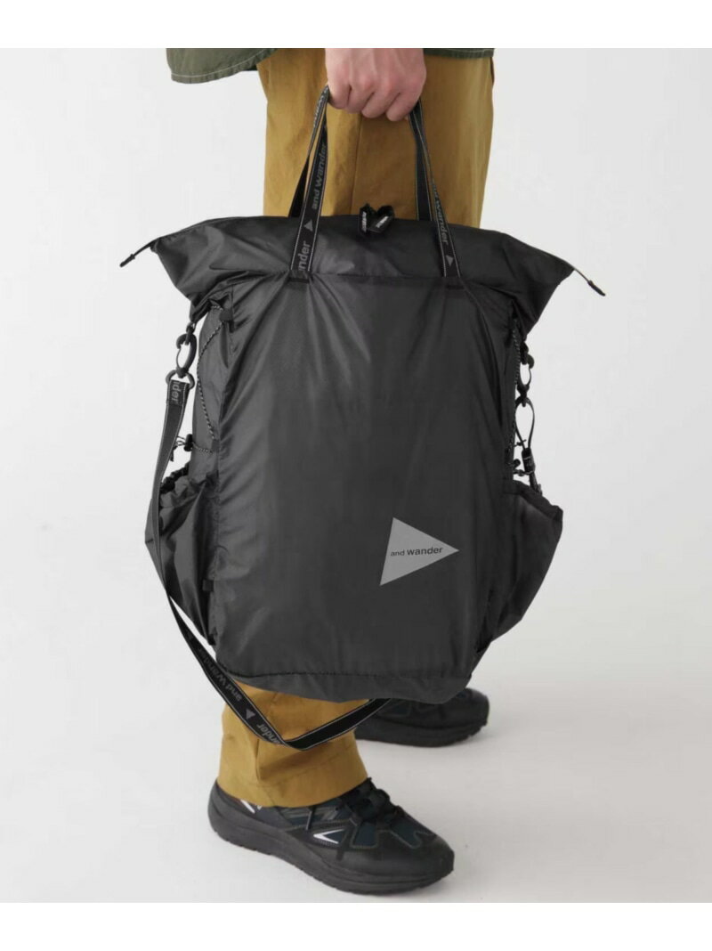 Rakuten - and wander/アンドワンダー sil tote bag BEAVER ビーバー バッグ その他のバッグ グレー ホワイト【送料無料】[Rakuten Fashion]