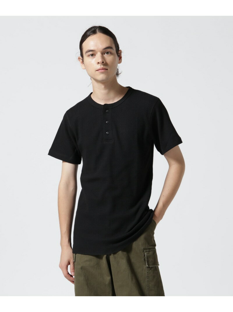 Rakuten - 《DAILY/デイリー》THERMAL HENRY NECK T-SHIRT AVIREX アヴィレックス トップス カットソー・Tシャツ ブラック グレー ホワイト ネイビー グリーン[Rakuten Fashion]