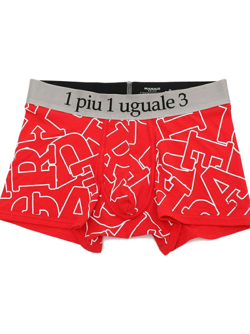 1PIU1UGUALE3 RELAX/ウノピゥウノウグァーレトレ リラックス/DIAGONAL LOGO BOXER ROYAL FLASH ロイヤルフラッシュ インナー・ルームウェア その他のインナー・ルームウェア レッド ネイビー ブラック[Rakuten Fashion]