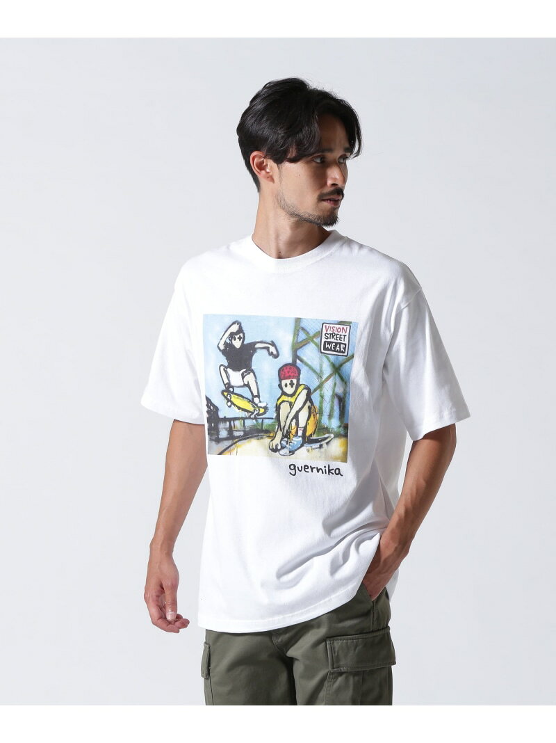 Rakuten - VISION STREET WEAR * Guernika/ゲルニカ/アートTee ROYAL FLASH ロイヤルフラッシュ トップス カットソー・Tシャツ ブラック ホワイト【送料無料】[Rakuten Fashion]