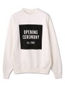 OPENING CEREMONY/オープニングセレモニー/BOX LOGO CREW SWEAT/ボックスロゴクルースウェット LHP エルエイチピー カットソー Tシャツ ホワイト【送料無料】[Rakuten Fashion]