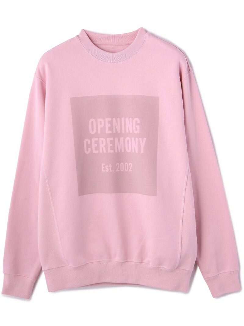 OPENING CEREMONY/オープニングセレモニー/BOX LOGO CREW SWEAT/ボックスロゴクルースウェット LHP エルエイチピー トップス カットソー・Tシャツ ピンク【送料無料】[Rakuten Fashion]