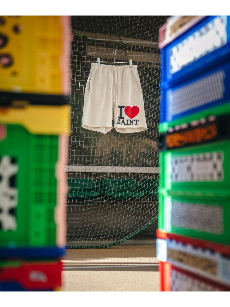 Rakuten - SAINT MICHAEL/セントマイケル/ SWEAT SHORTS / I LOVE SAINT / WHITE ROYAL FLASH ロイヤルフラッシュ パンツ その他のパンツ ホワイト【送料無料】[Rakuten Fashion]