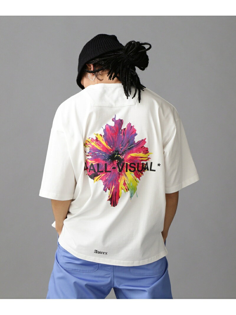 Rakuten - 《AVIREX * A4A》SPLASH PAINT SHORT SLEEVE T-SHIRT / スプラッシュペイント T AVIREX アヴィレックス トップス カットソー・Tシャツ ホワイト ブラック【送料無料】[Rakuten Fashion]