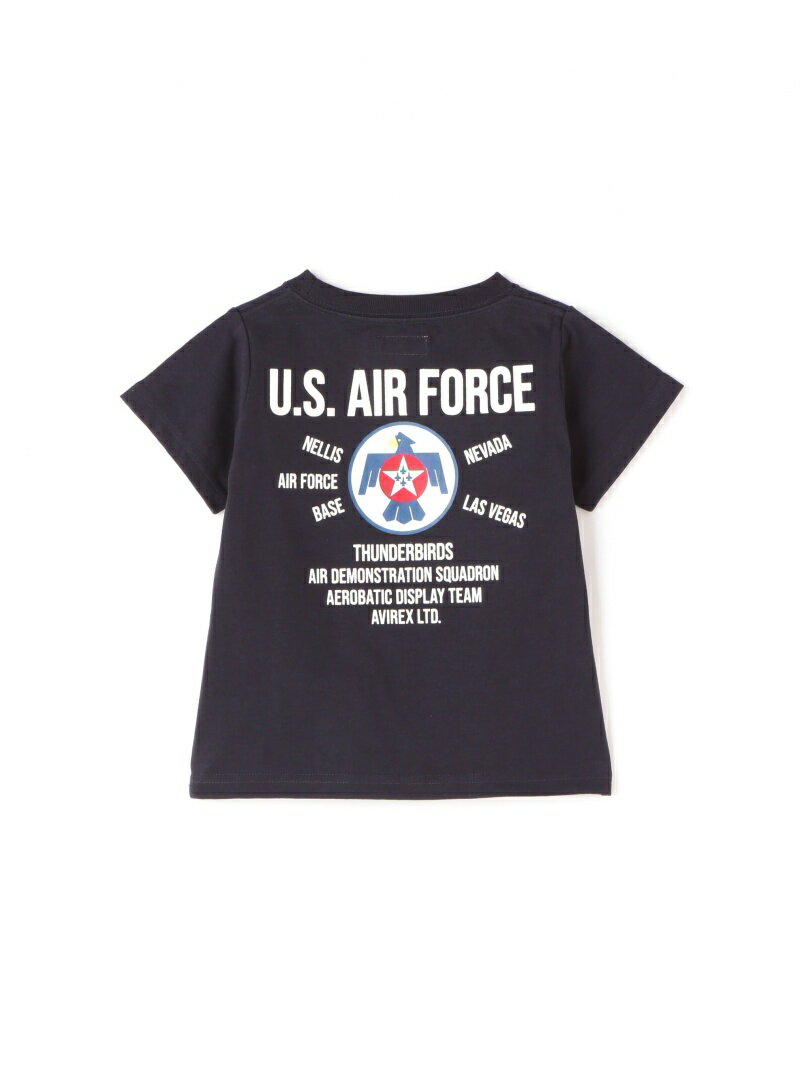 【SALE／30 OFF】《KIDS》S/S THUNDERBIRDS PATCH T-SHIRT/サンダーバード パッチ Tシャツ AVIREX アヴィレックス トップス カットソー Tシャツ ネイビー オレンジ グリーン【RBA_E】 Rakuten Fashion