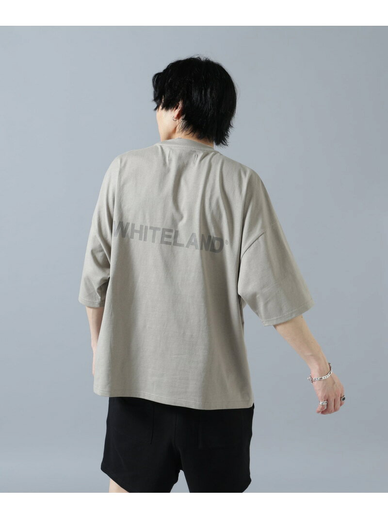 Rakuten - WHITELAND/ホワイトランド/LOGO S/S TEE LHP エルエイチピー トップス カットソー・Tシャツ グレー ベージュ【送料無料】[Rakuten Fashion]