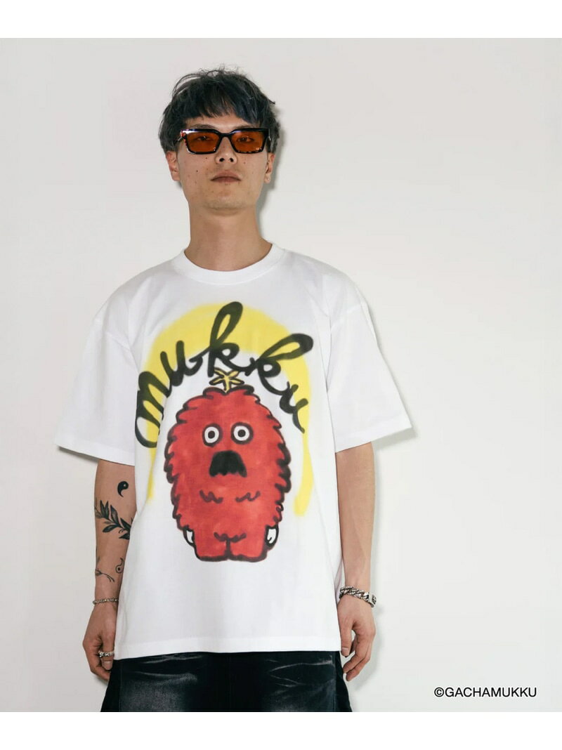 Rakuten - guernika/ゲルニカ/MUKKU Thumb Doll Spray T-Shirt ROYAL FLASH ロイヤルフラッシュ トップス カットソー・Tシャツ ホワイト【送料無料】[Rakuten Fashion]