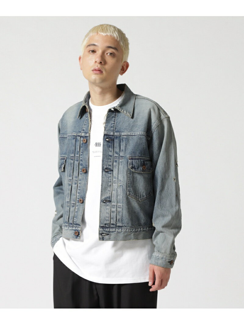 【SALE／50%OFF】SUGARHILL*UNUSED/シュガーヒル*アンユーズド/FADED 2ND DENIM JACKET/フェイデッドデニムジャケット LHP エルエイチピー ジャケット・アウター ブルゾン・ジャンパー ブルー ネイビー【RBA_E】【送料無料】[Rakuten Fashion]のサムネイル