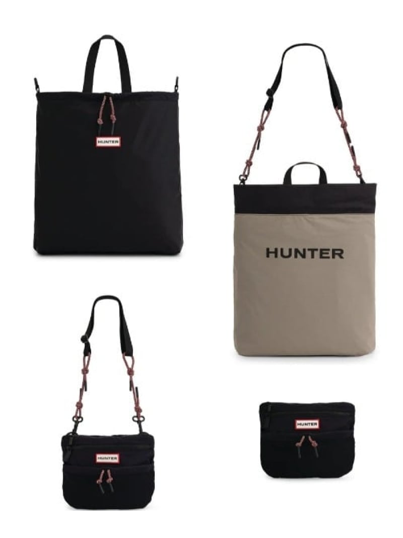 Rakuten - HUNTER(ハンター) トラベル マルチファンクショントート/3WAY B'2nd ビーセカンド バッグ その他のバッグ ブラック オレンジ【送料無料】[Rakuten Fashion]