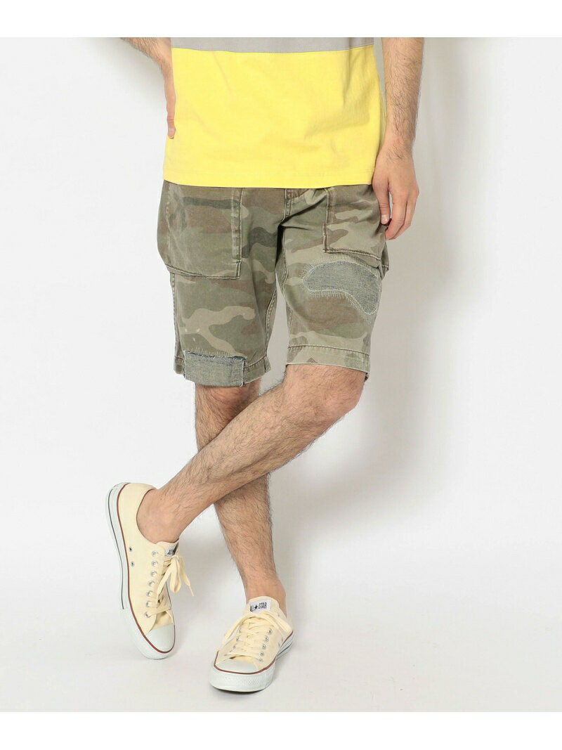 AVIREX/アヴィレックス/ BUAERO SHORTS REMAKE/ ブァエロショーツ リメイク AVIREX アヴィレックス パンツ その他のパンツ グリーン グレー【送料無料】[Rakuten Fashion]