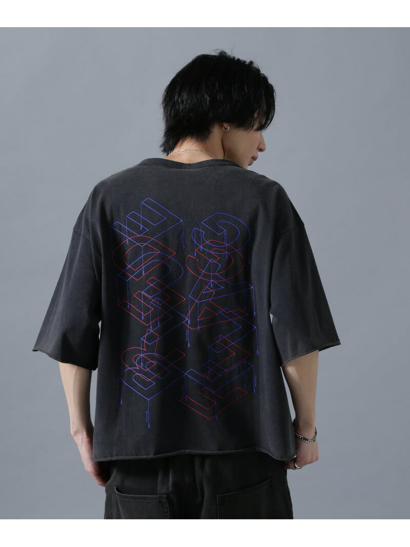 Rakuten - 【SALE／30%OFF】DankeSchon/ダンケシェーン/CUTOFF S/S TEE REDFLAG LHP エルエイチピー トップス カットソー・Tシャツ ブラック【RBA_E】【送料無料】[Rakuten Fashion]