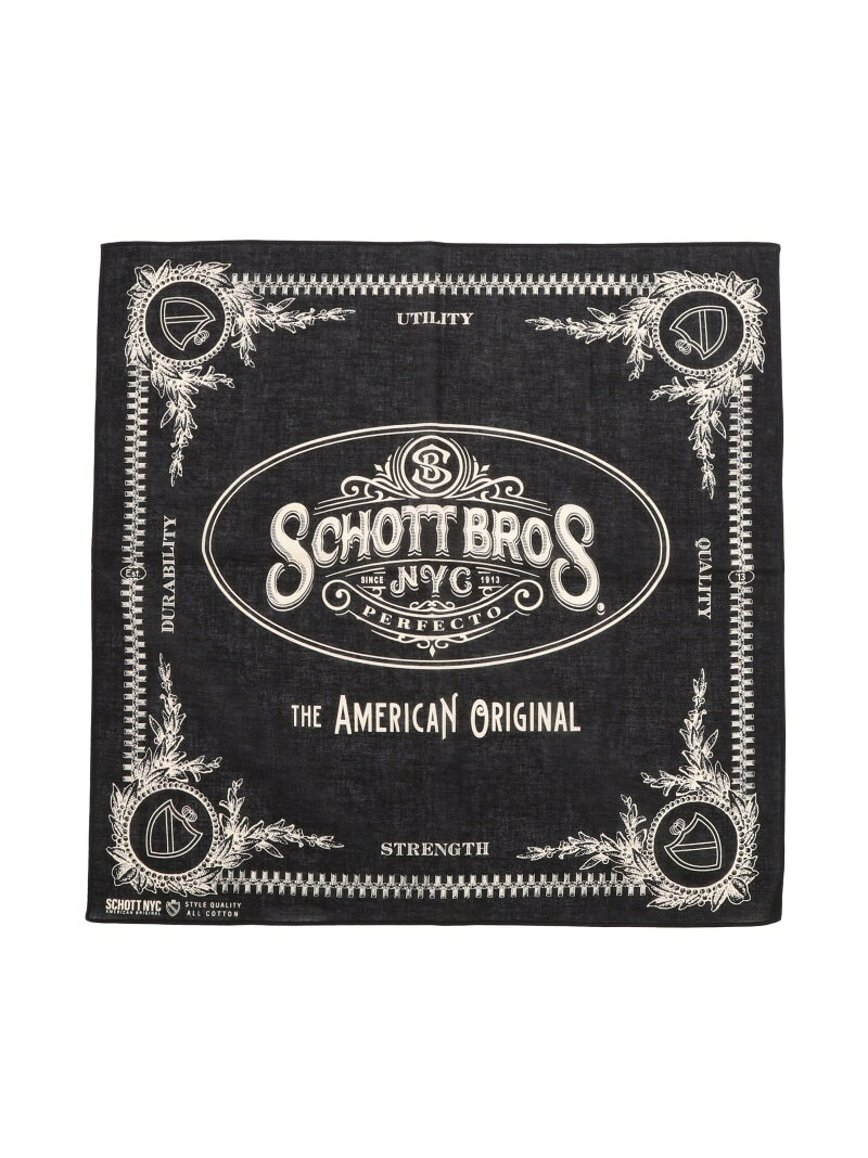 BANDANA EMBLEM バンダナ エンブレム Schott ショット…