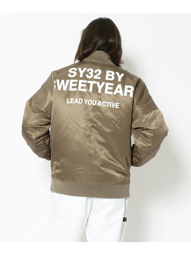 SY32 by SWEET YEARS /エスワイサーティトゥバイ スィートイヤーズ/DOLMAN SLEEVE MA-1 ROYAL FLASH ロイヤルフラッシュ ジャケット・アウター ブルゾン・ジャンパー カーキ ブラック【送料無料】[Rakuten Fashion]のサムネイル