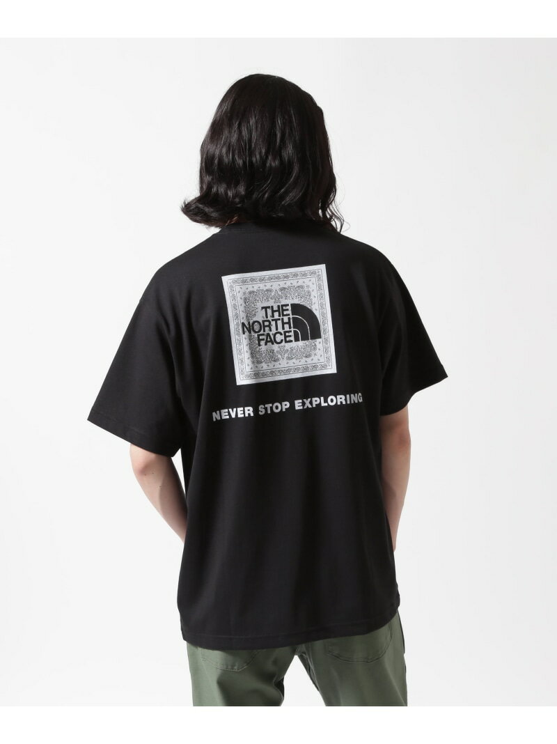 THE NORTH FACE / S/S Bandana Square logo Tee B'2nd ビーセカンド トップス カットソー・Tシャツ ブラック ホワイト【送料無料】[Rakuten Fashion]