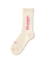 ROSTER SOX/ロスターソックス LOVE SOCKS レディース BEAVER ビーバー 靴下・レッグウェア 靴下 グリーン ピンク[Rakuten F...