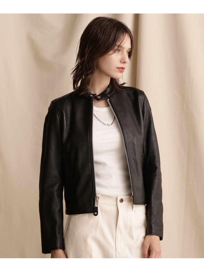 SINGLE RIDERS/シングルライダース Schott ショット ジャケット・アウター ライダースジャケット ブラック【送料無料】[Rakuten Fashion]のサムネイル