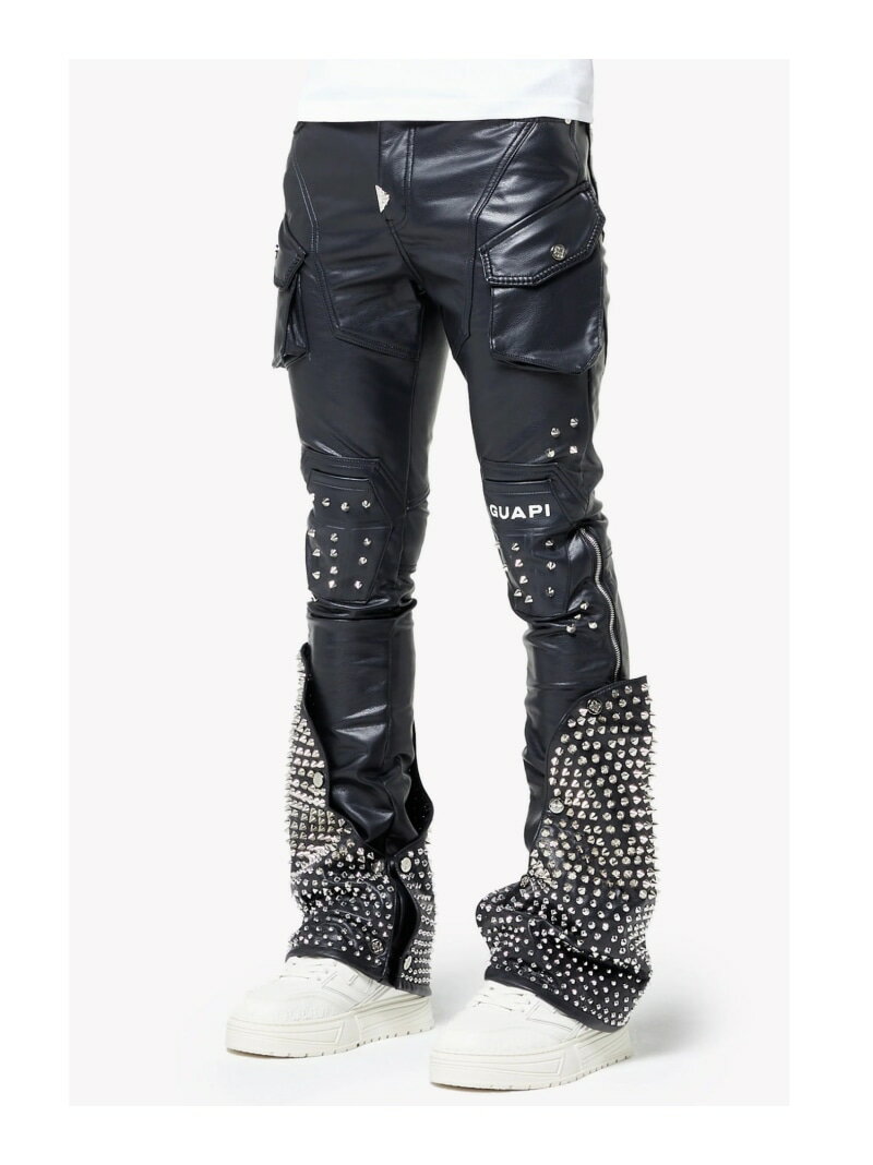 Rakuten - GUAPI/グアピ/Black Coffin Arc Leather Pant V2 LHP エルエイチピー パンツ ジーンズ・デニムパンツ ブラック【送料無料】[Rakuten Fashion]