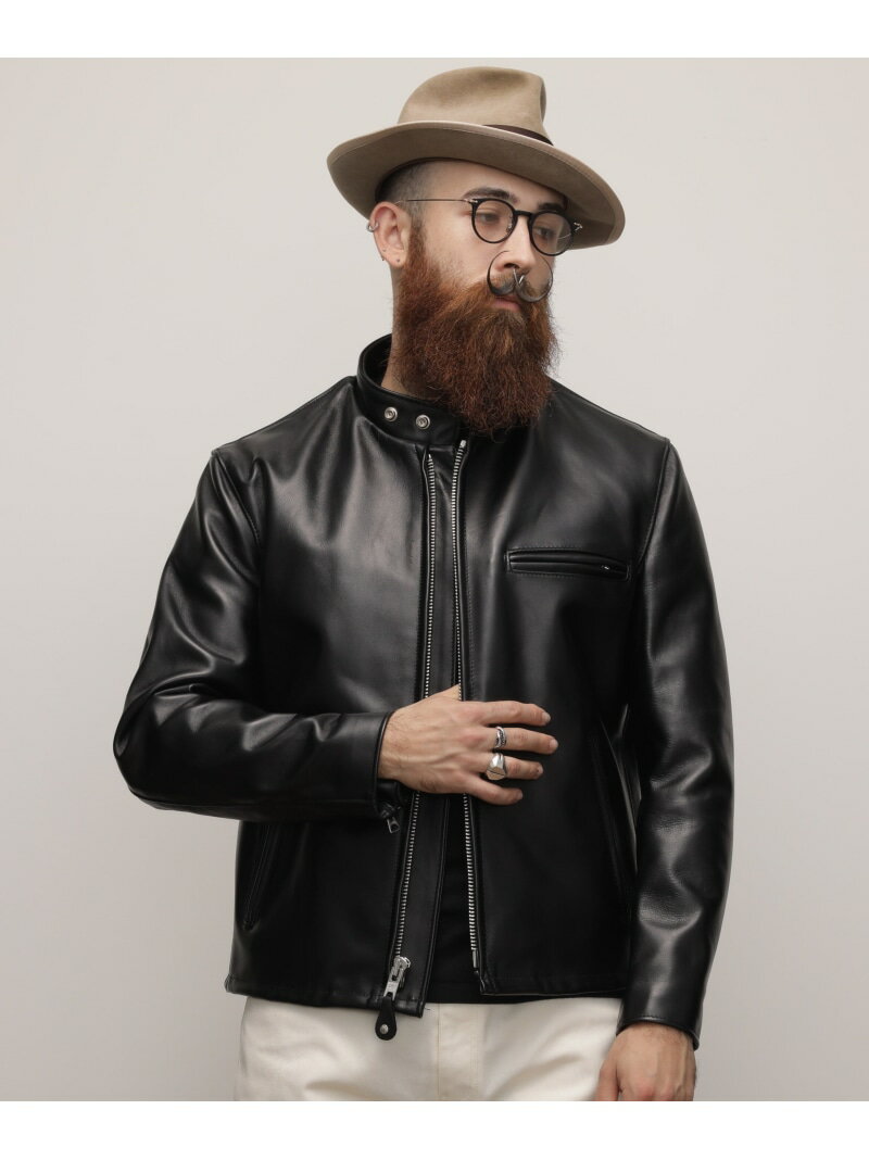 641RIDERS/641ライダース Schott ショット ジャケット・アウター ライダースジャケット ブラック【送料無料】[Rakuten Fashion]のサムネイル