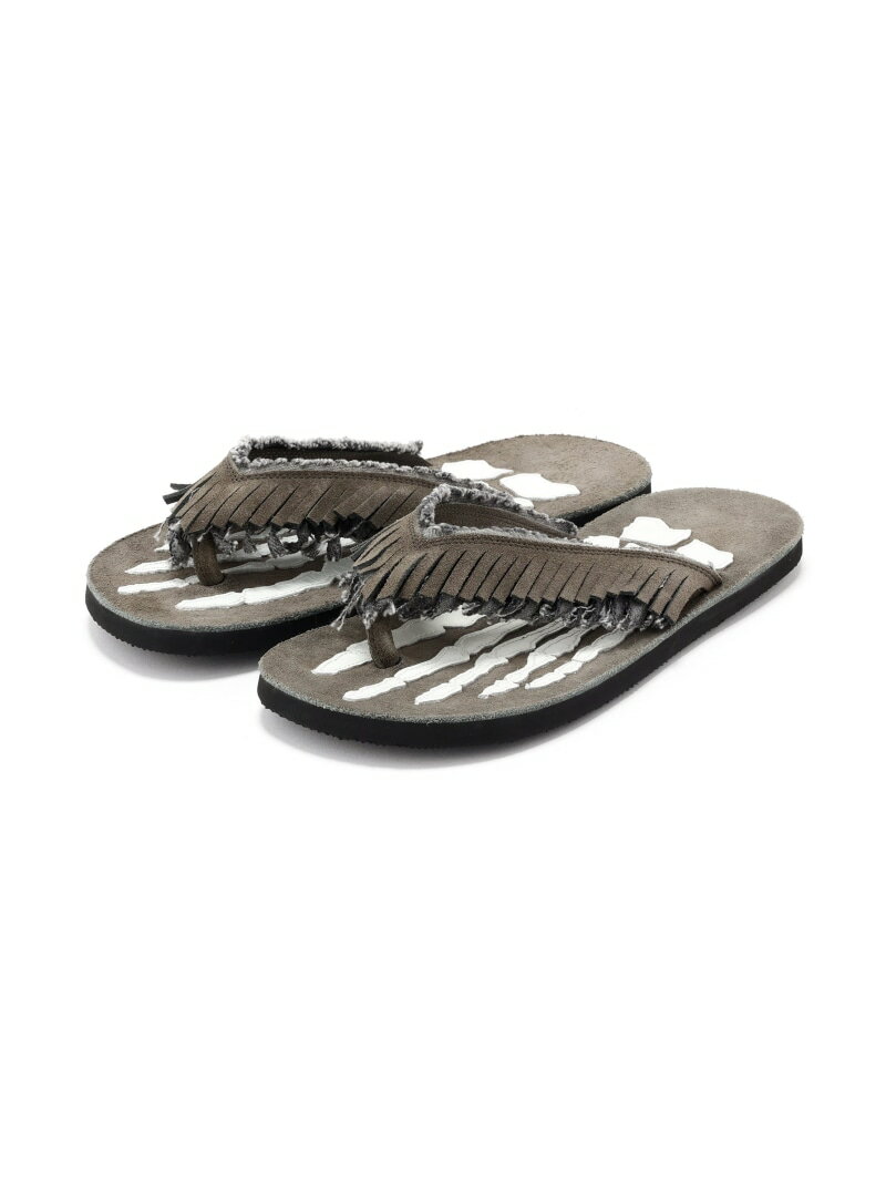 Rakuten - BOWWOW/バウワウ/FRINGE BONE SANDALS ROYAL FLASH ロイヤルフラッシュ シューズ・靴 サンダル グレー【送料無料】[Rakuten Fashion]