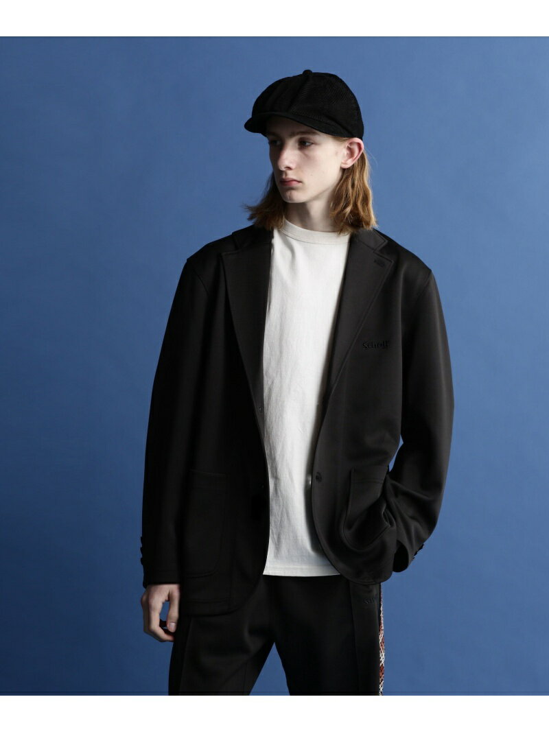 【SALE／60%OFF】JERSEY 2BUTTON JACKET/ジャージ 2ボタンジャケット Schott ショット ジャケット・アウター ブルゾン・ジャンパー ブラック シルバー オレンジ【RBA_E】【送料無料】[Rakuten Fashion]