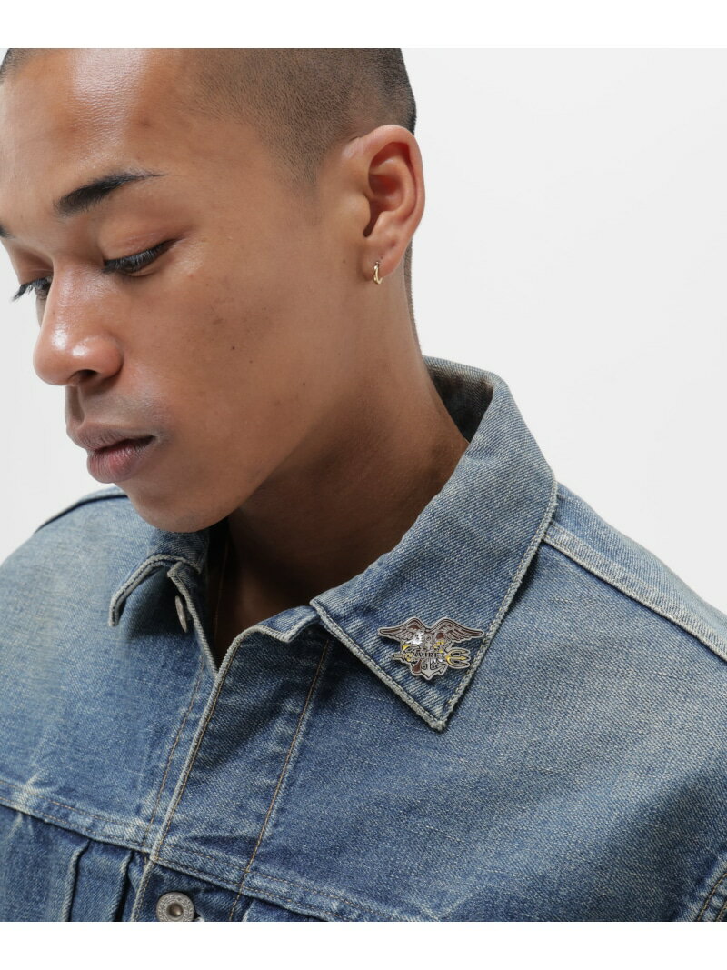 EAGLE PIN BADGE AVIREX アヴィレックス ファッション雑貨 その他のファッション雑貨 シルバー[Rakuten Fashion]