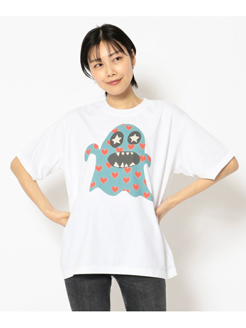 BOHEMIANS/ボヘミアンズ HEART DOT BOGEY pt LOOSE S/S Tee ハートドットボギーTシャツ BEAVER ビーバー トップス スウェット・トレーナー ホワイト グレー【送料無料】[Rakuten Fashion]