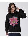 MacMahon Knitting Mills CrewNeck Knit-Black Flower BEAVER ビーバー トップス ニット ピンク【送料無料】[Rakuten Fashion]