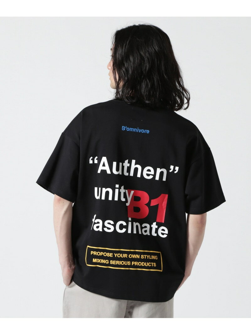 Rakuten - 【SALE／60%OFF】B omnivore/ビーオムニボー B1 S/S TEE BEAVER ビーバー トップス カットソー・Tシャツ ブラック ホワイト【RBA_E】【送料無料】[Rakuten Fashion]