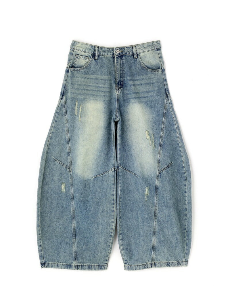 Short Pants - SIS/エスアイエス/Washed Wide Denim Pants LHP エルエイチピー パンツ その他のパンツ ブルー【送料無料】[Rakuten Fashion]