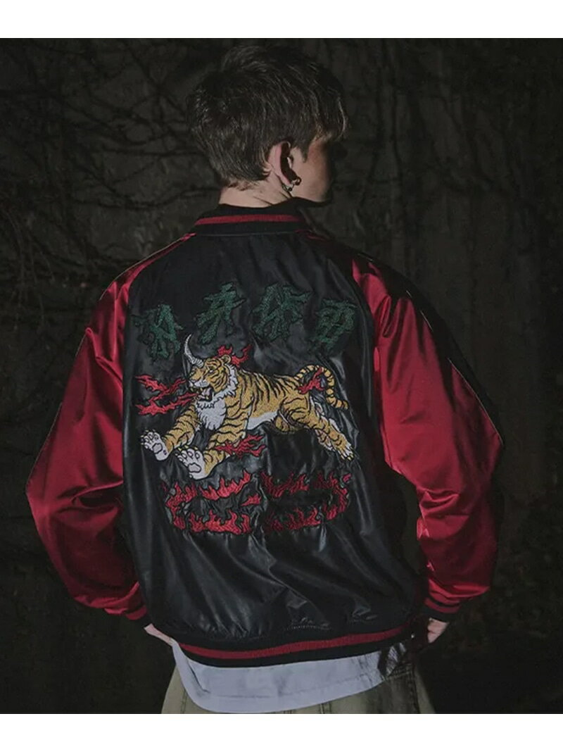 NOT4NERD/ノットフォーナード/HORNED TIGER SATIN SOUVENIR JACKET LHP エルエイチピー ジャケット・アウター ブルゾ...