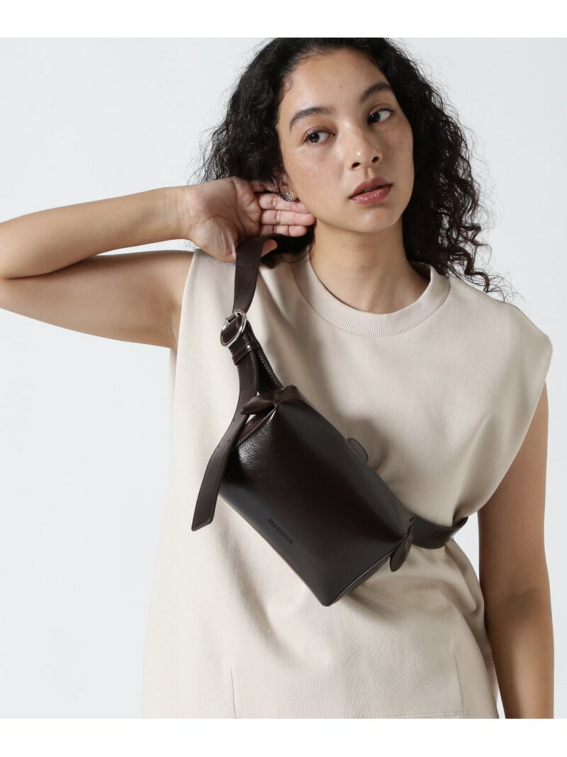 Rakuten - ADD CULUMN(アドカラム) LOP BODYBAG WRINKLE B'2nd ビーセカンド バッグ その他のバッグ ブラウン ホワイト【送料無料】[Rakuten Fashion]