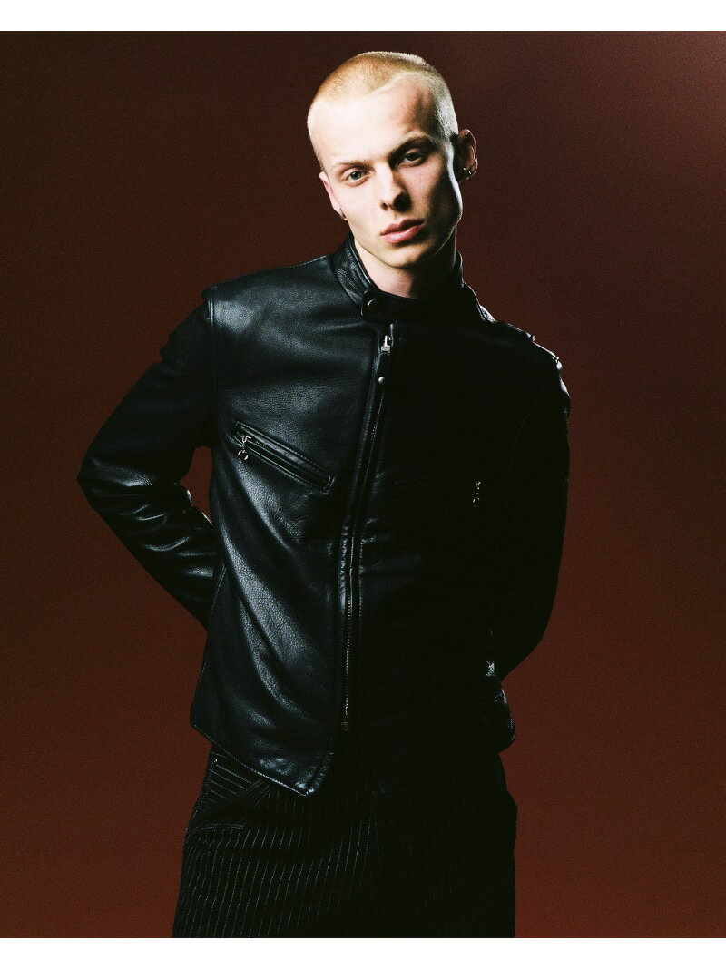 HORSE LEATHER CAFE RACE 641XX/ホース レザー カフェレース Schott ショット ジャケット・アウター ライダースジャケット ブラック【送料無料】[Rakuten Fashion]