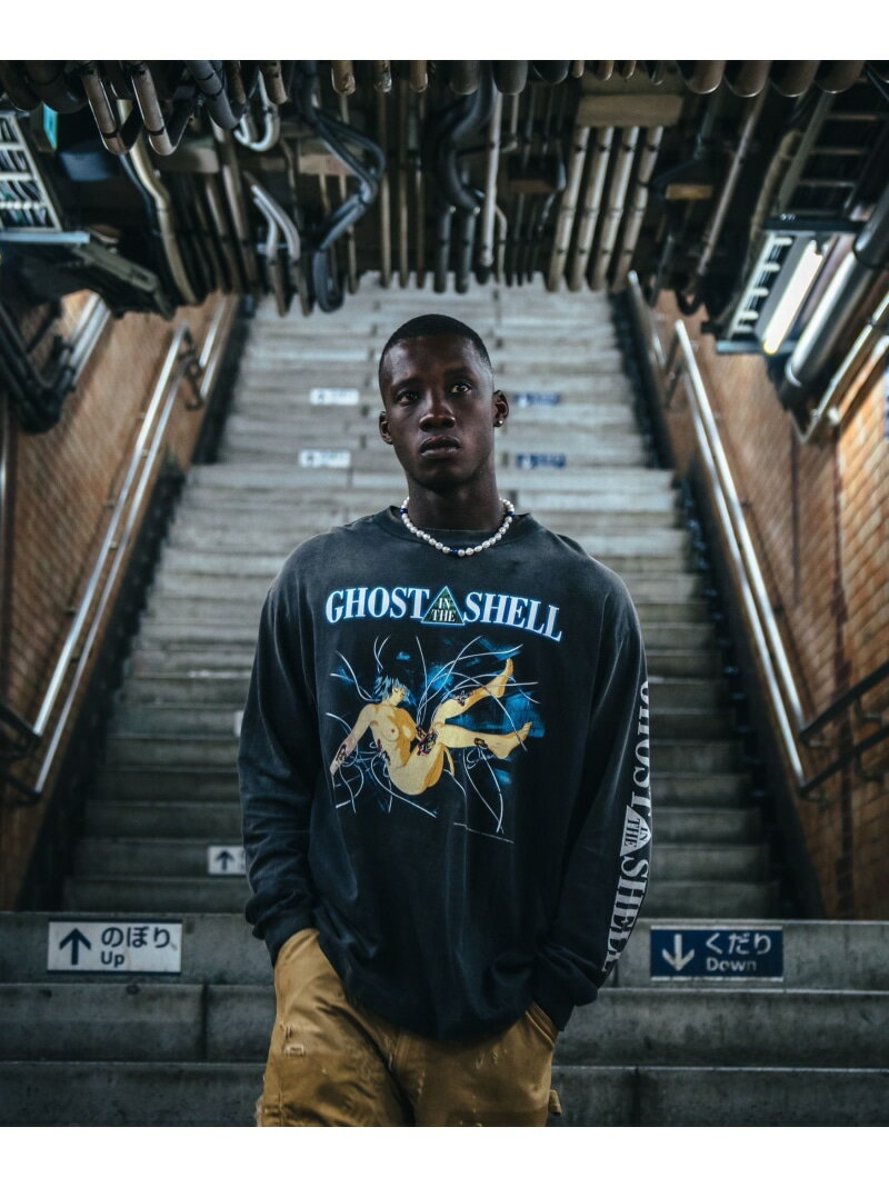 SAINT MICHAEL/セントマイケル/GS_LS TEE/ILYA GITS/BLACK ROYAL FLASH ロイヤルフラッシュ トップス カットソー・Tシャツ ブラック【送料無料】[Rakuten Fashion]