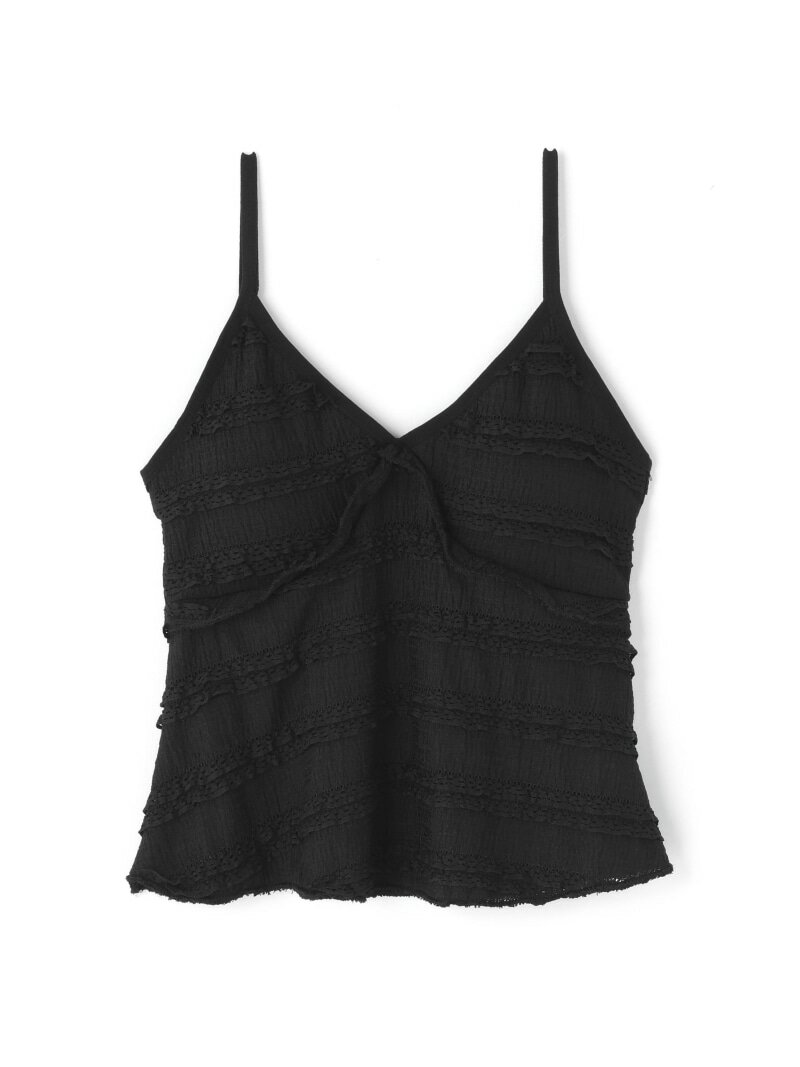 Rakuten - Torenia/トレニア/Frill Cup Camisole LHP エルエイチピー トップス ノースリーブ・タンクトップ ブルー ピンク ホワイト ブラック【送料無料】[Rakuten Fashion]