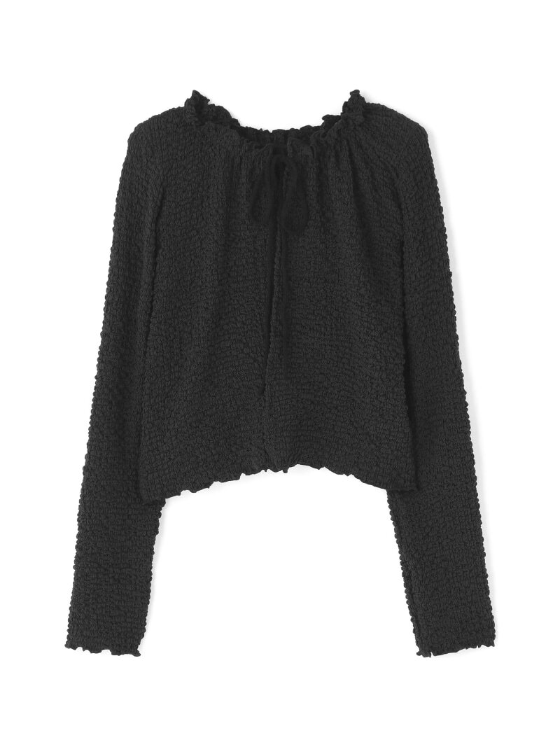 Rakuten - DeEVA/ディーヴァ/Frill Cardigan LHP エルエイチピー トップス カーディガン ブラック【送料無料】[Rakuten Fashion]