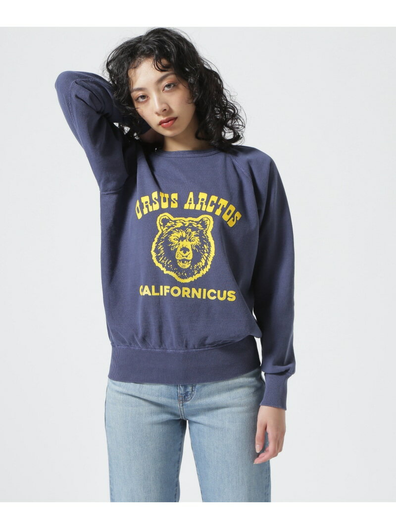 MIXTA/ミクスタ 'URSUS ARCTOS' CREW NECK SWEAT RAGRAN BEAVER ビーバー トップス カットソー・Tシャツ ネイビー ブラウン【送料無料】[Rakuten Fashion]