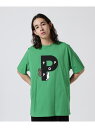 POP TRADING COMPANY/Pop & Miffy Big P T-Shirt GARDEN TOKYO ガーデン トップス カットソー・Tシャツ グリーン ホワイト【送料無料】[Rakuten Fashion]