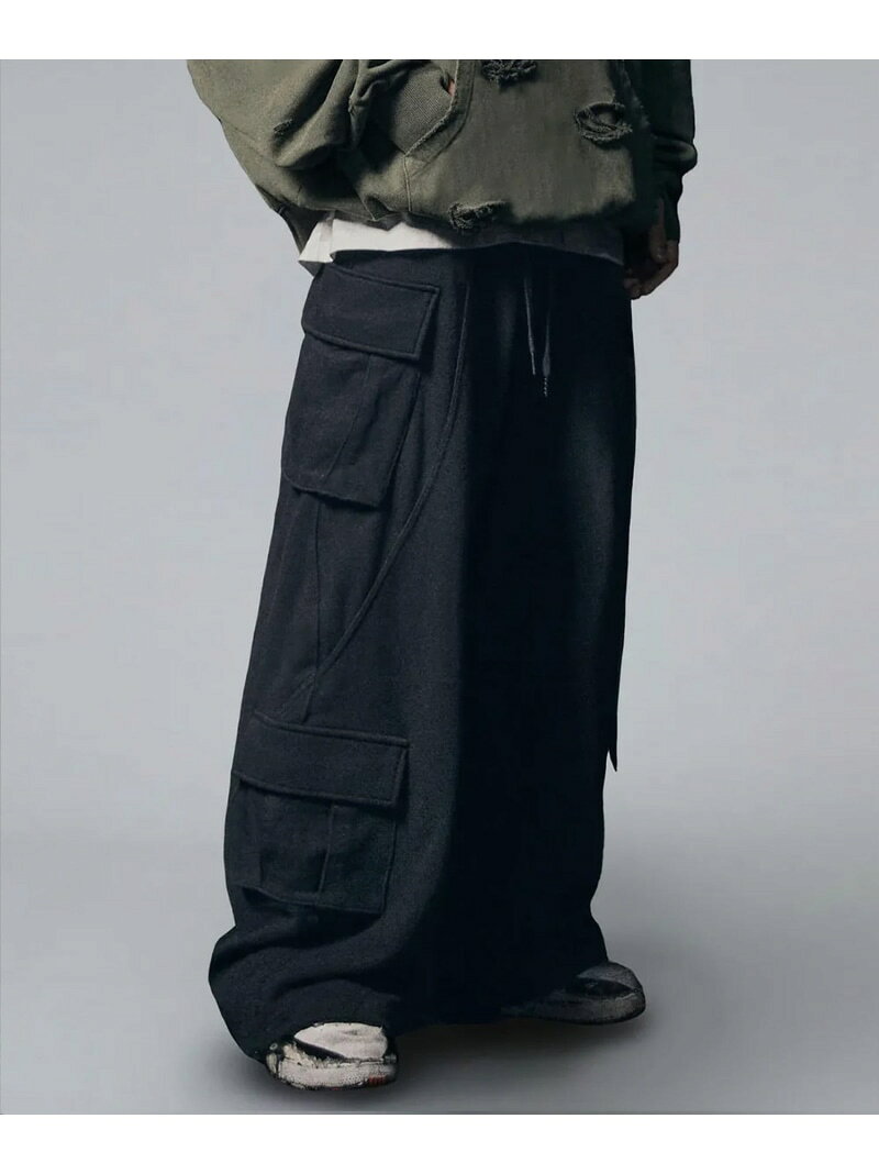 NOT4NERD/ノットフォーナード/INCISION MULTI CARGO SWEAT PANTS LHP エルエイチピー パンツ その他のパンツ カーキグリーン グレー ブラック【送料無料】[Rakuten Fashion]
