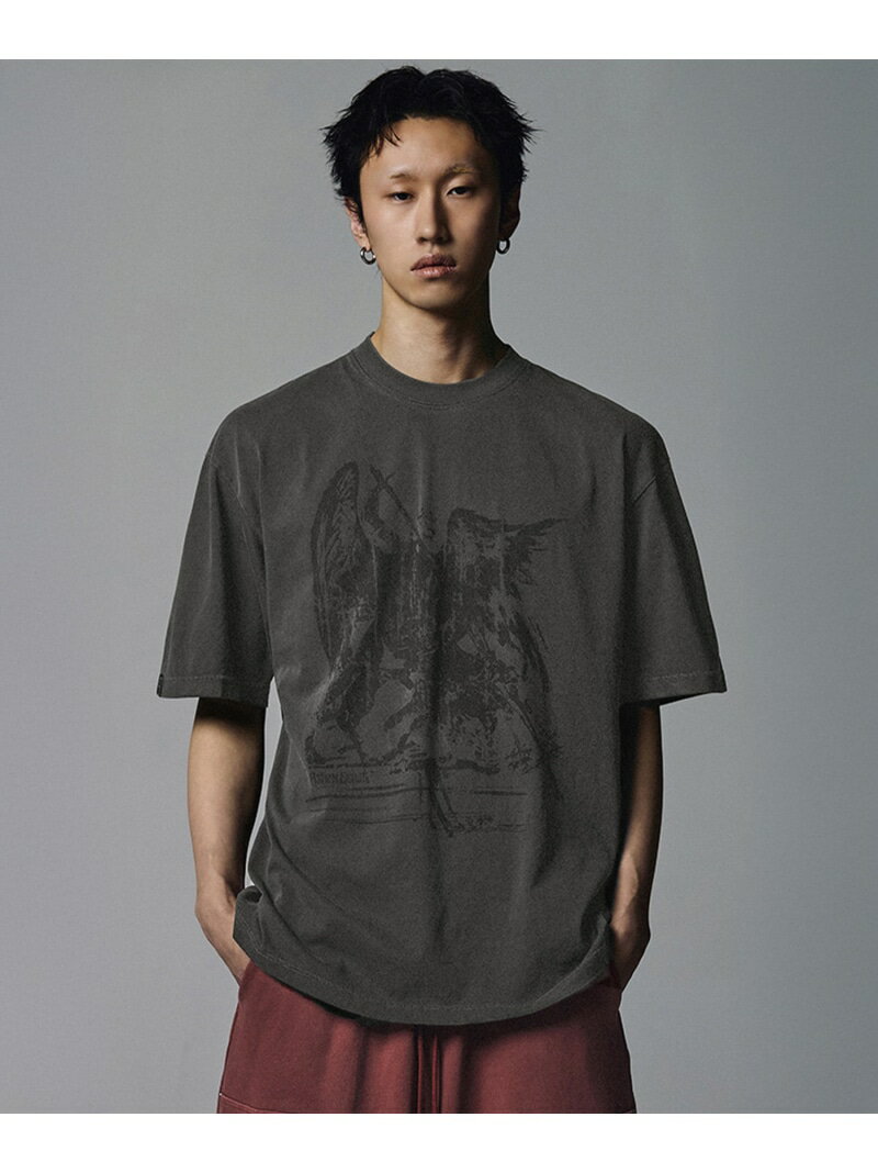 NOT4NERD/ノットフォーナード/PUNISHMENT PIGMENT T LHP エルエイチピー トップス カットソー・Tシャツ グレー ベージュ【送料無料】[Rakuten Fashion]
