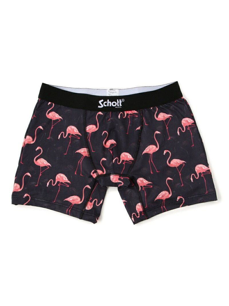【SALE／50%OFF】BOXER PANTS FLAMINGO/ボクサーパンツ フラミンゴ Schott ショット インナー・ルームウェア その他のインナー・ルームウェア ブラック【RBA_E】[Rakuten Fashion]