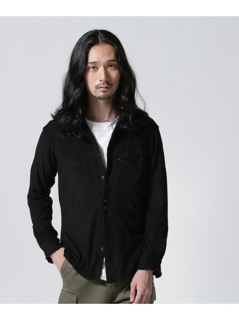 FranCisT_MOR.K.S./フランシスト モークス/ECO SUEDE WIRED HOOK SHIRT ROYAL FLASH ロイヤルフラッシュ トップス シャツ・ブラウス ブラック ベージュ ブルー【送料無料】[Rakuten Fashion]